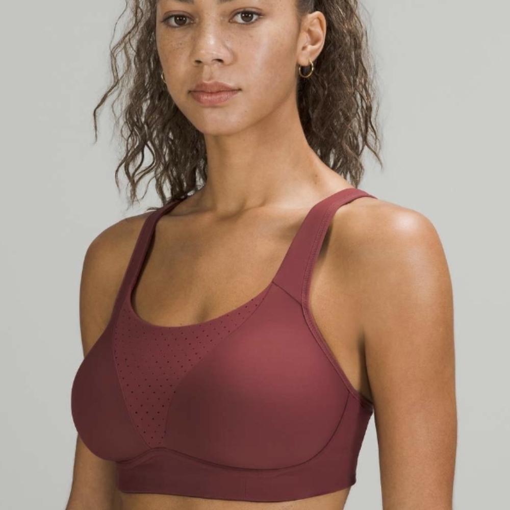 Lululemon Run Times Bra Bundle Of 2 Size 36D Mulled Wine Rover Grey LW2CQLS GUC - Picture 4 of 14